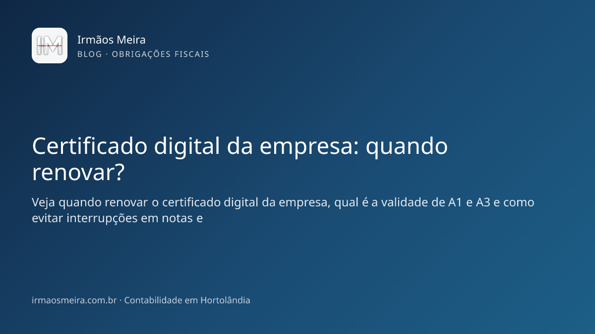 empresa verificando validade do certificado digital e-CNPJ