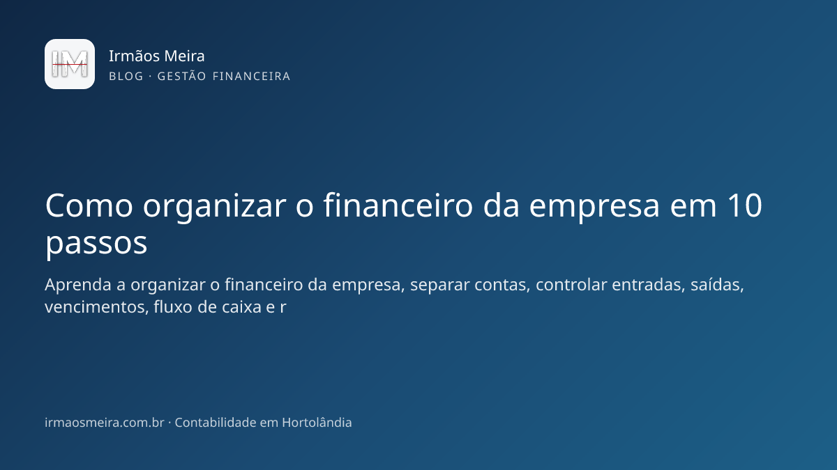 empresário organizando o financeiro da empresa