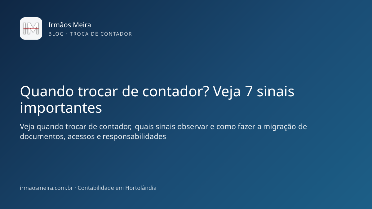 empresário avaliando quando trocar de contador