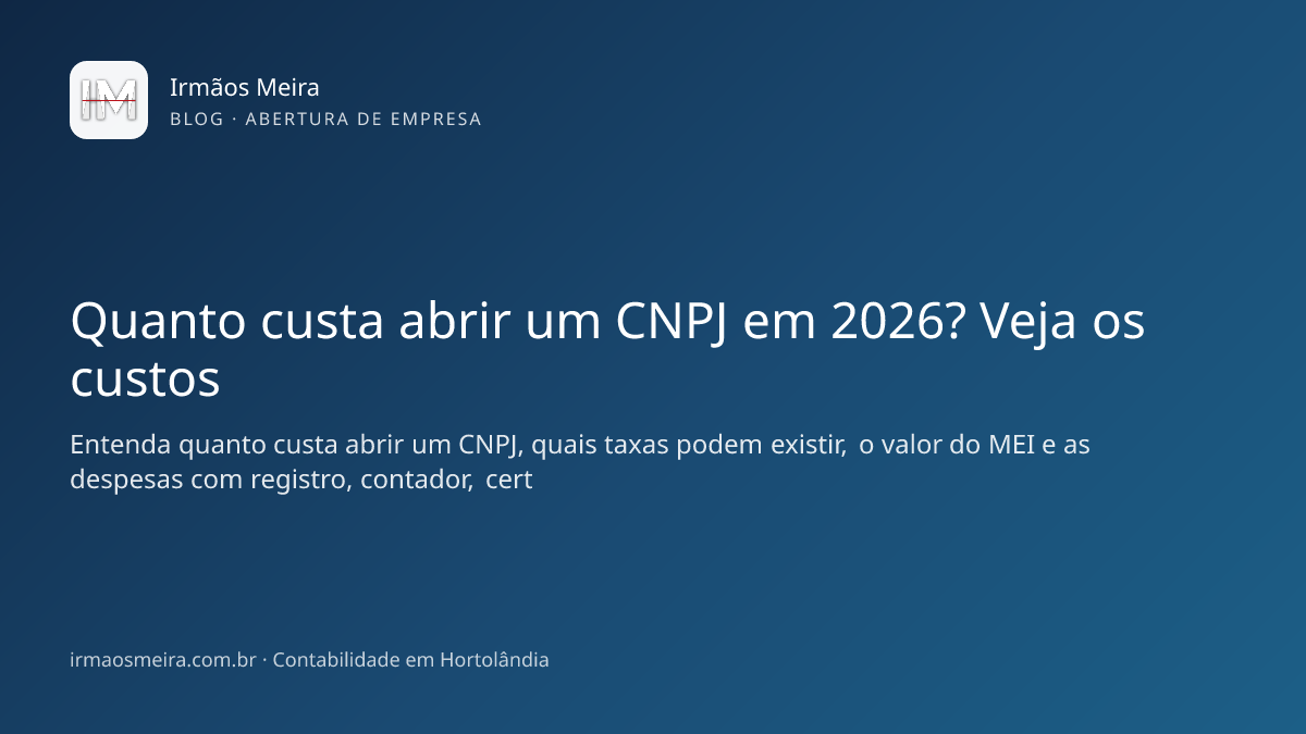 empreendedor calculando quanto custa abrir um CNPJ